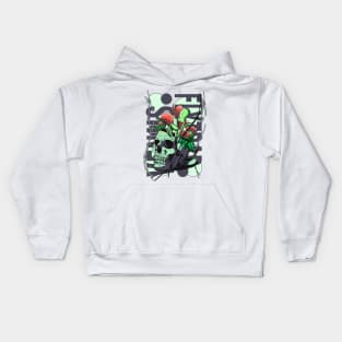 Venus flytrap in a skull Kids Hoodie